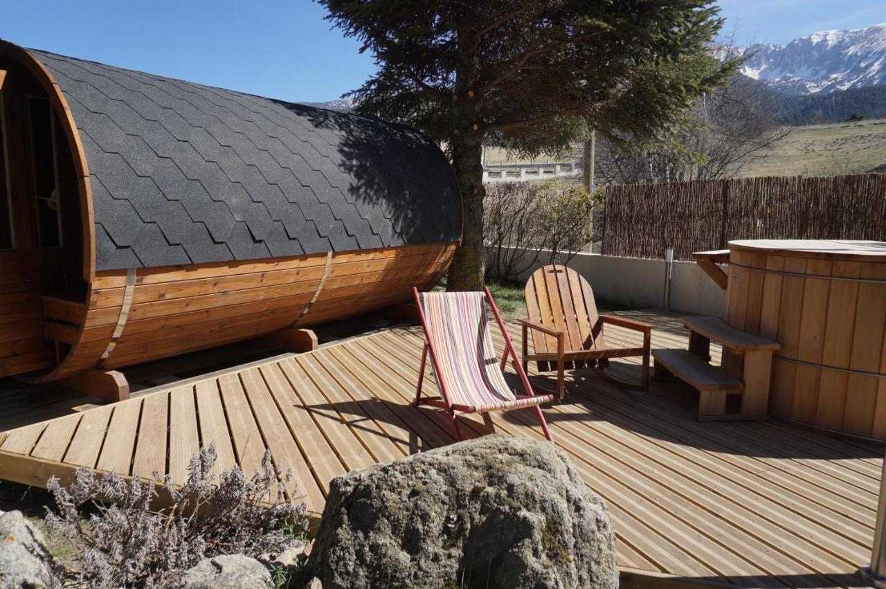 Le Nordik Chalet 3Etoiles Sauna Privatif Jardin Villa Saint-Pierre-dels-Forcats Exterior photo